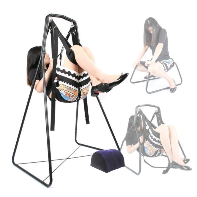 Sex Swing Indoor Furniture Chair Metal Frame Stand Sling Sex Hammock Fetish Bdsm Bondage Sex Toy For Couples Erotic Accessories%