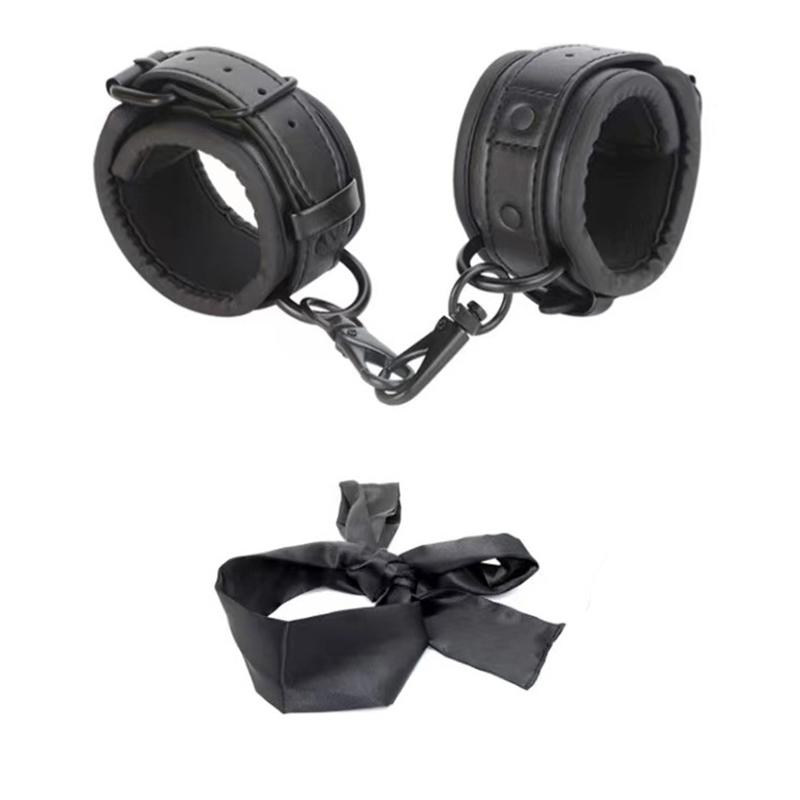 Bdsm Restraints Adult Sex Toys Leather Handcuffs Patch Slave Fetish Toys Sm Products Sex Bondage For Couples