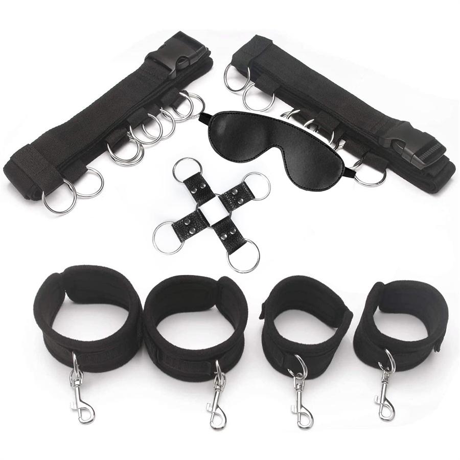 Bdsm Bed Restraints Sex Set For Couples Sex Handcuffs Games For Sm Play Bdsm Bondage Kits Couples Bedroom Toys Adult Play