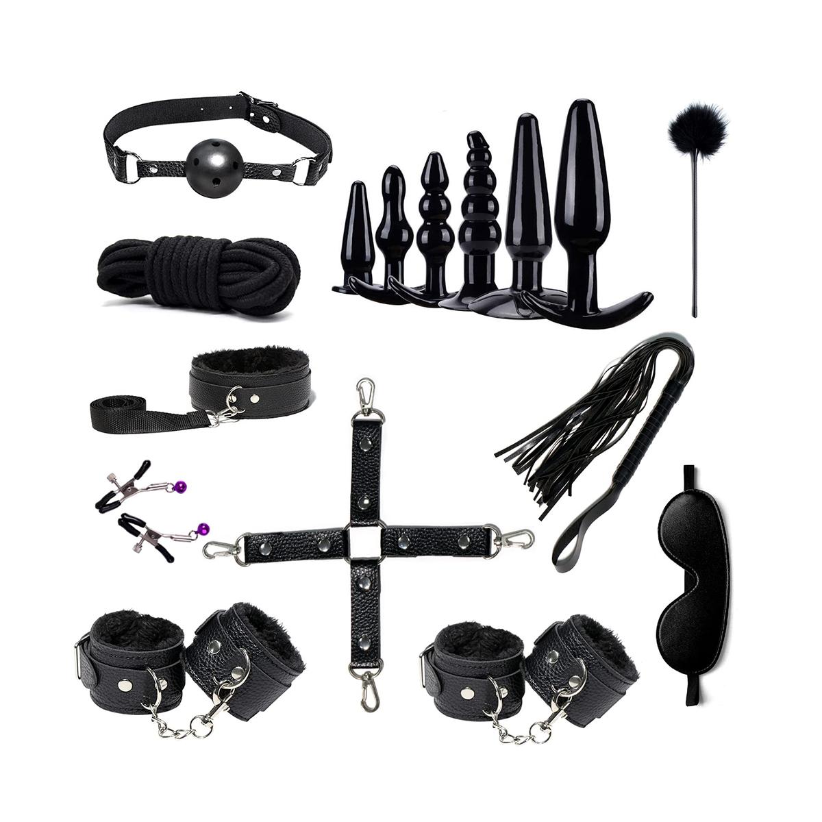 Bed Restraints Kit Sex Toys For Couples Bdsm Set With Butt Plug Anal Toys Fetish Cosplay Adult Sm Sex Games