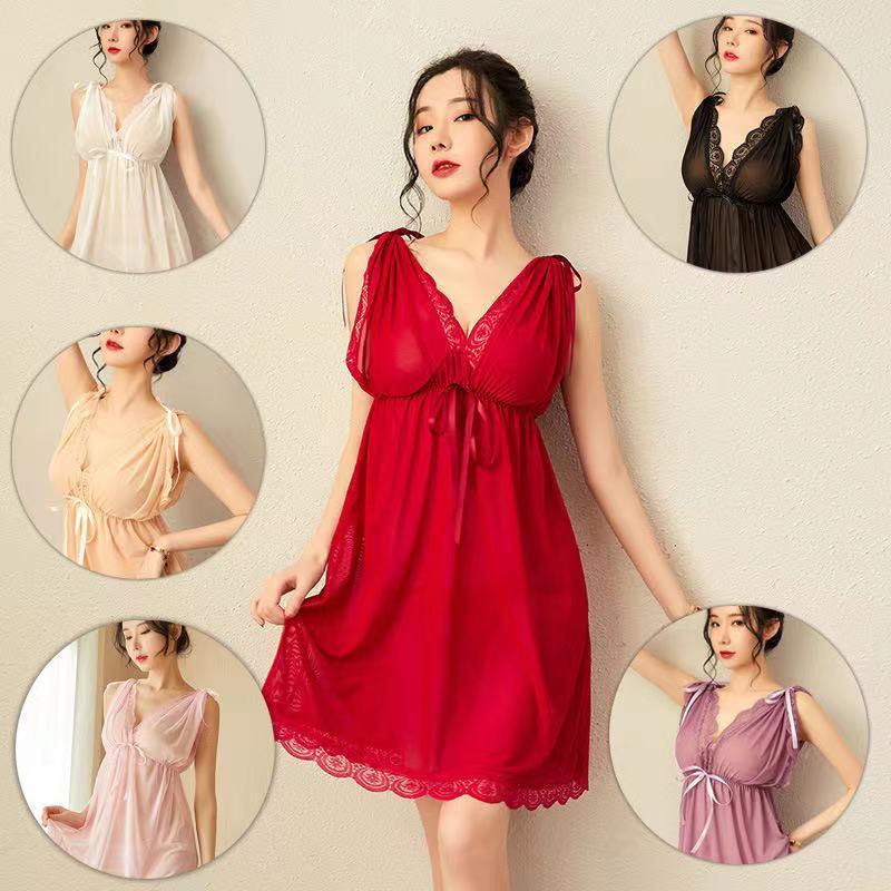 Sexy Women Hot Lingerie Porno Sleepwear For Sex Women Babydoll Transparent Lace Dress Sleepwear Lingerie Sex Clothes Plus Size%