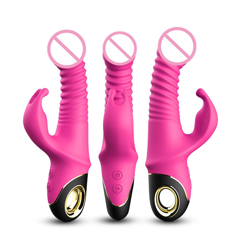 New Arrival Product Retractable Rabbit Vibrator Female Sex Toys Masturbator For Female