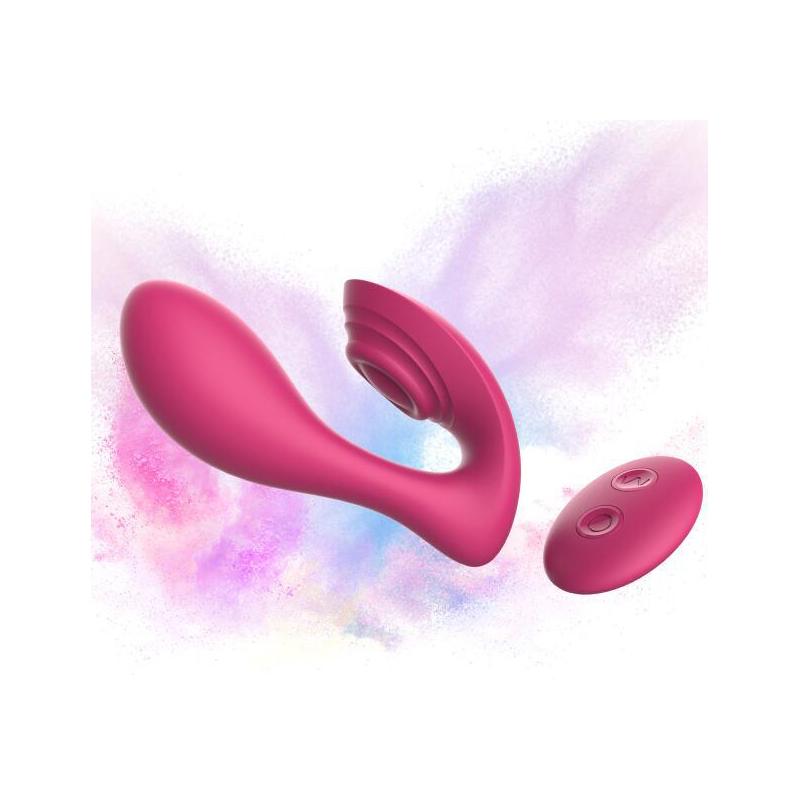 Waterproof Double U Type Vibrator Powerful Female Wearable G-spot Couple Dildo Vibrator For Women