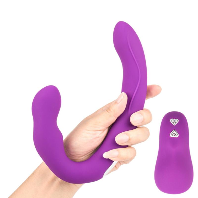 Double Head Silicone Remote Control Vibrator Simulation Penis Masturbation Device Adult Sex Toys