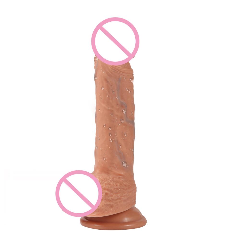 Double-layer Silicone Simulation Dildo Adult Female Sex Toys Huge Dildo Sex Toys