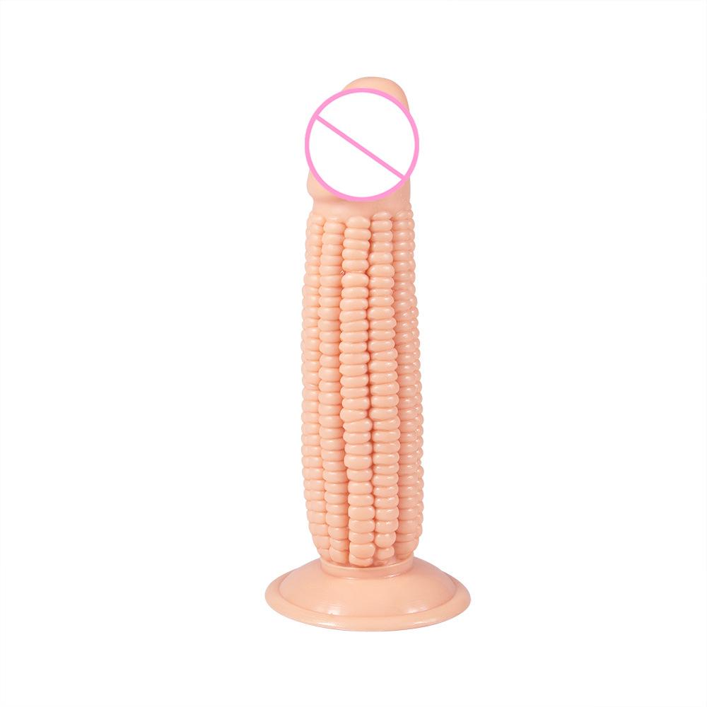 Corn Dildo Simulation Sucker Anal Plug Female Manual Masturbator Adult Sex Products