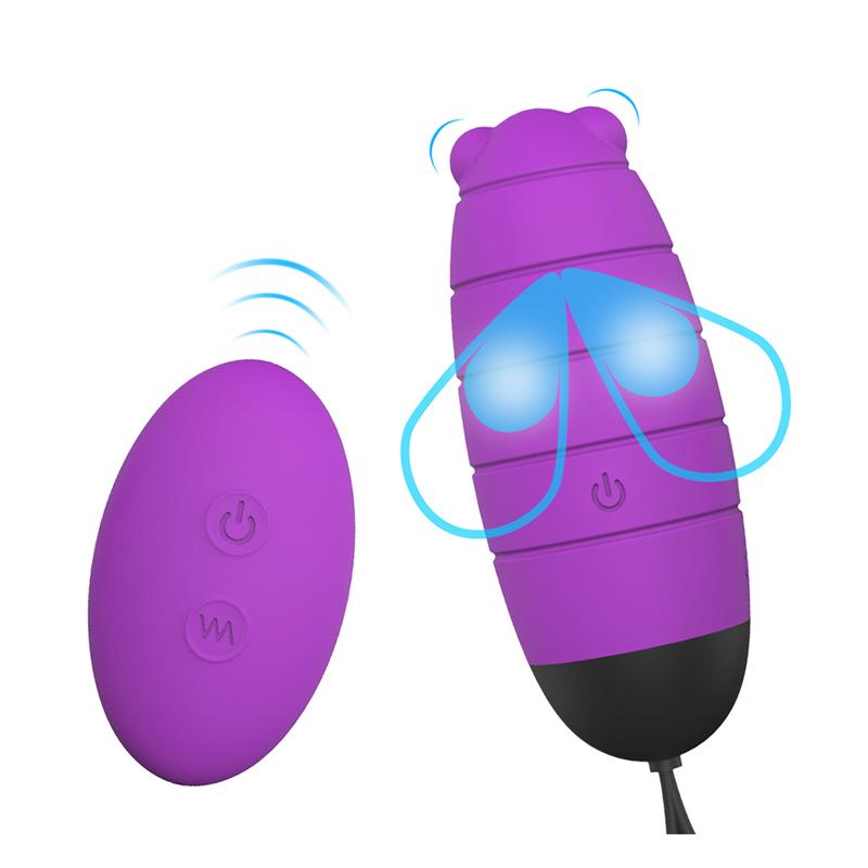 Sex Toys Little Bee Jumping Egg 9 Frequency Strong Vibration Fun Jumping Egg Couple Foreplay Flirt Usb Jumping Egg