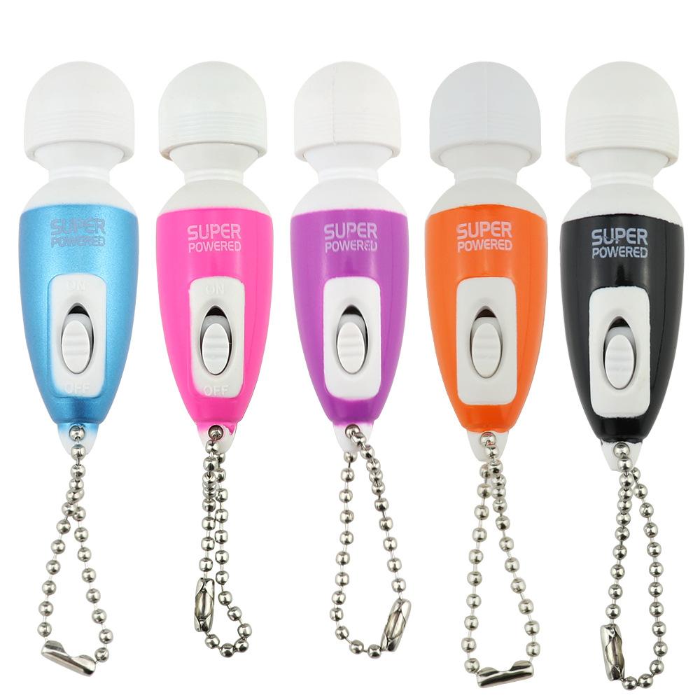 Control Electric Shock Rechargeable Av Stick Female Masturbation Vibrator Keychain 105*18 Mm App Control Aged 18