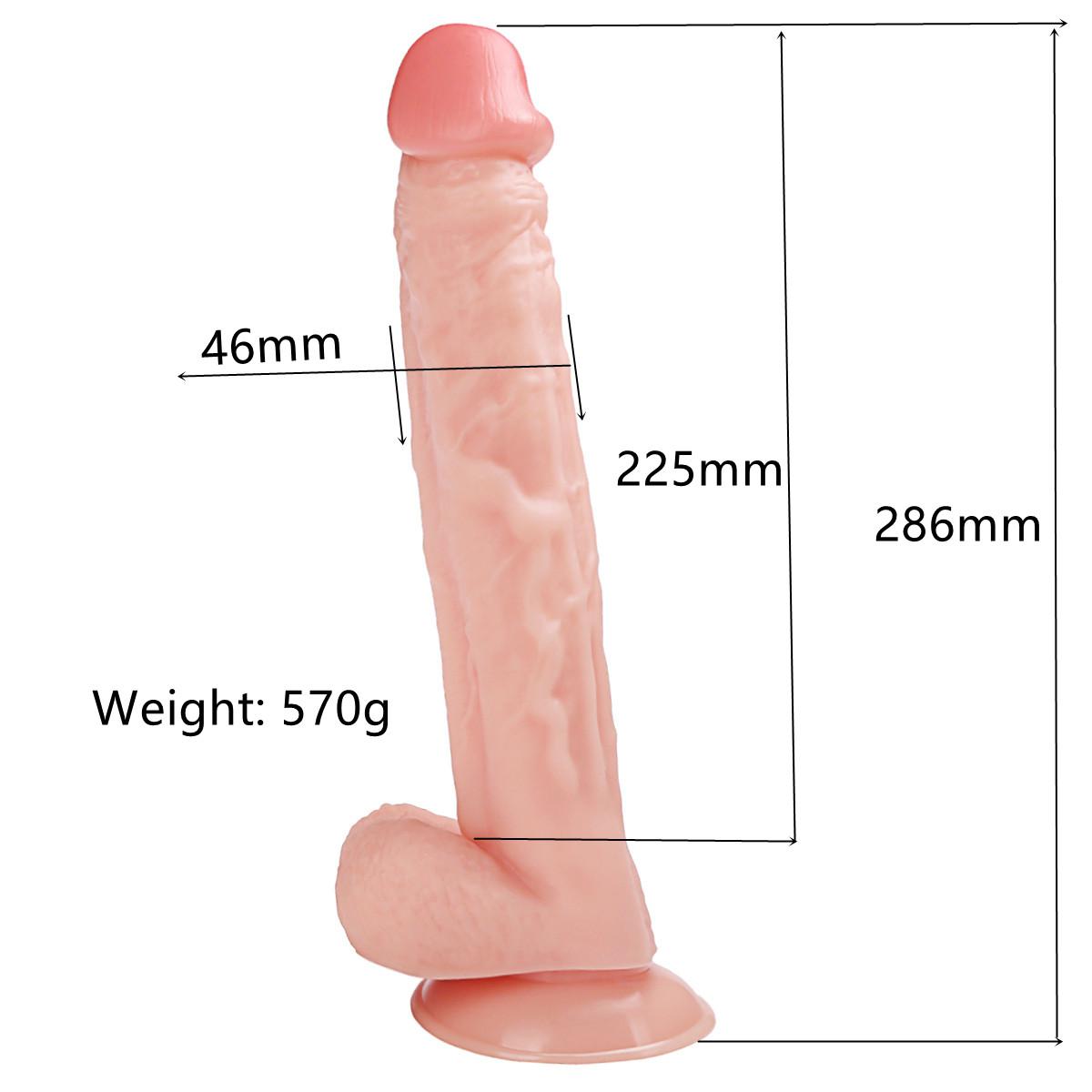 11.26 inches Realistic huge Dildo