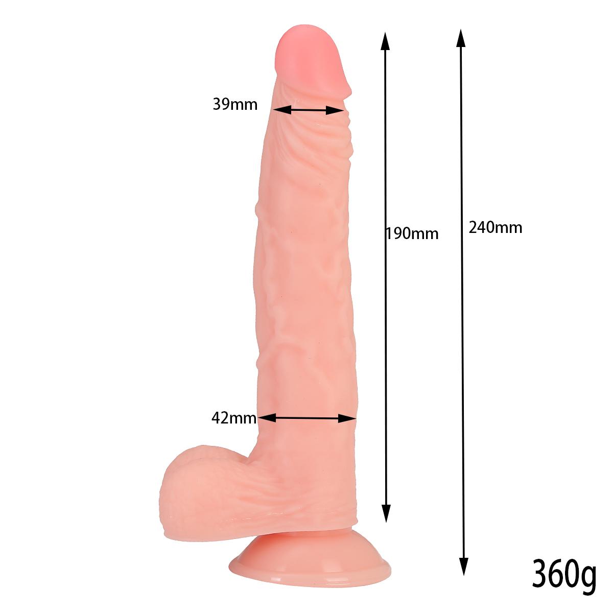 9.5 inches Realistic huge Dildo