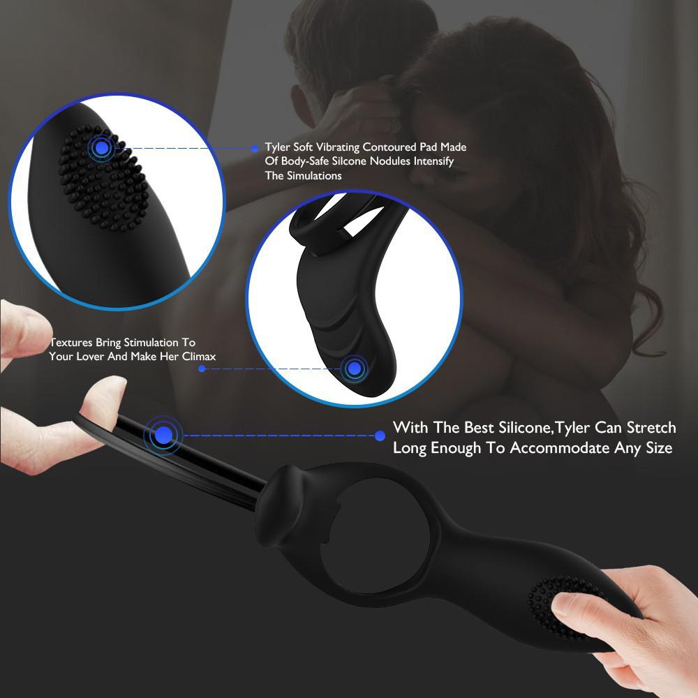 Male and Female Shared Remote Control Penile Ring