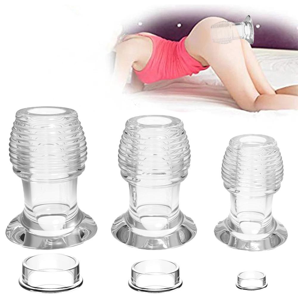 New threaded hollow anal plug 3 size