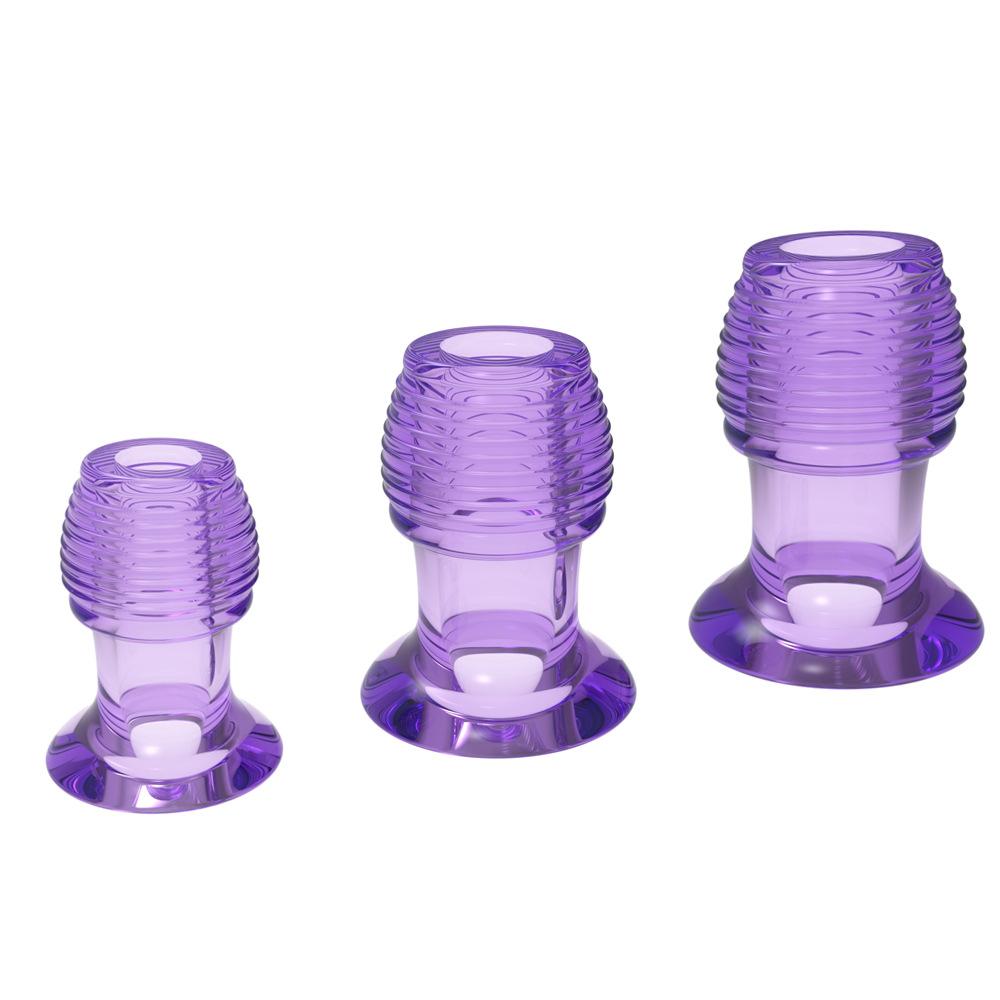 New threaded hollow anal plug 3 size