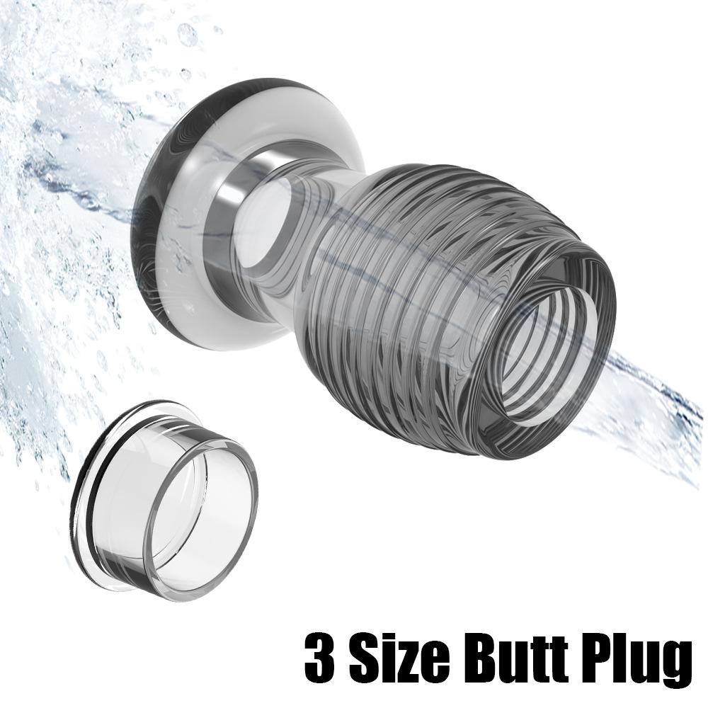 New threaded hollow anal plug 3 size