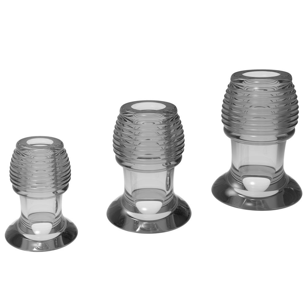 New threaded hollow anal plug 3 size