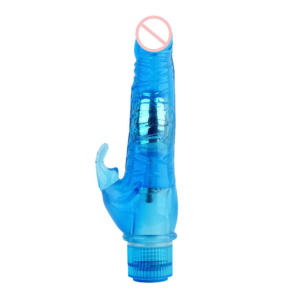 Rabbit Single Shock Female Masturbation Transparent Vibrating Rod