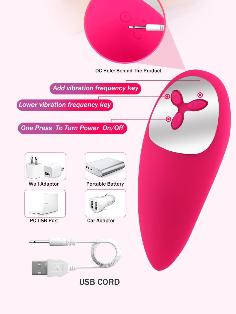 Rechargeable small jump egg portable female masturbator