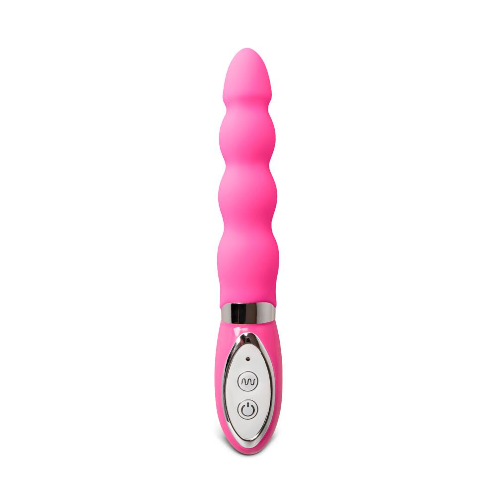 10-Mode Silicone Pink Beaded Waterproof Vibrator