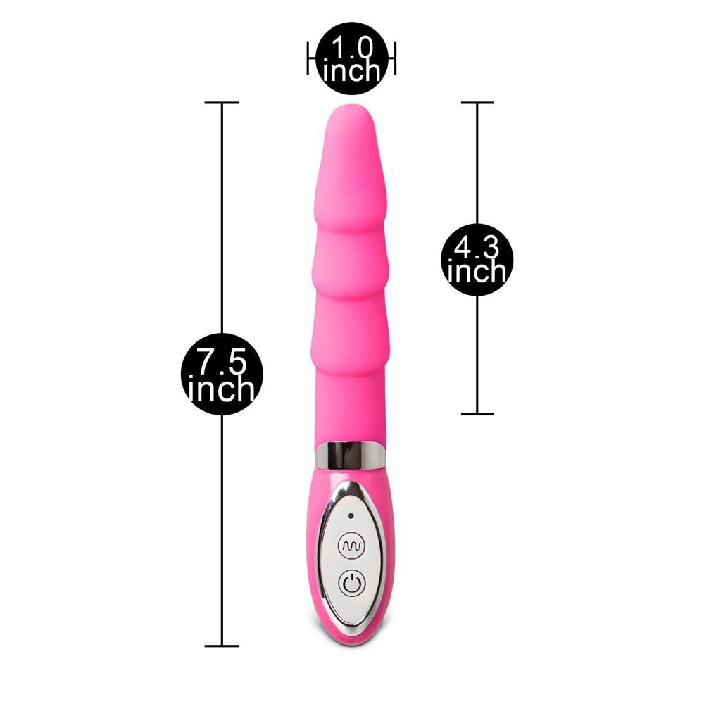 10-Mode Silicone Pink Penis Vibrator