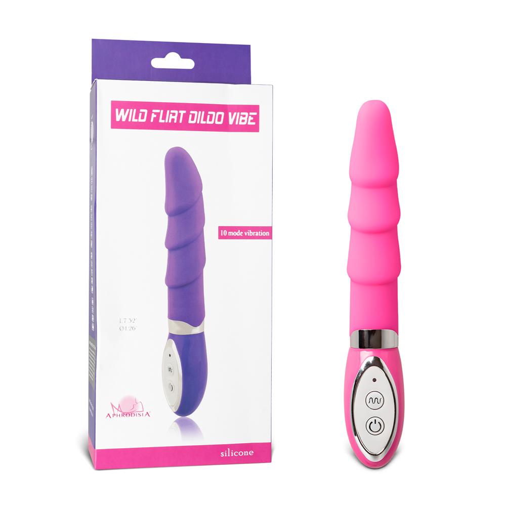 10-Mode Silicone Pink Penis Vibrator