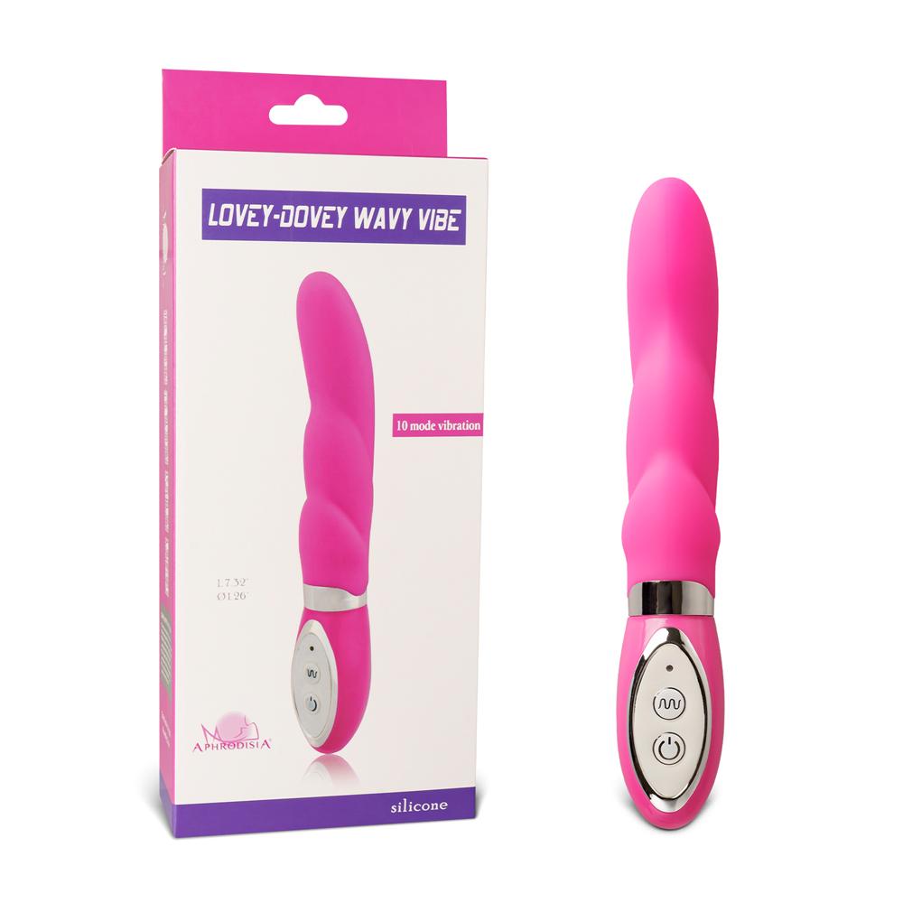 10-Mode Silicone Pink Waterproof G-Spot Vibrator