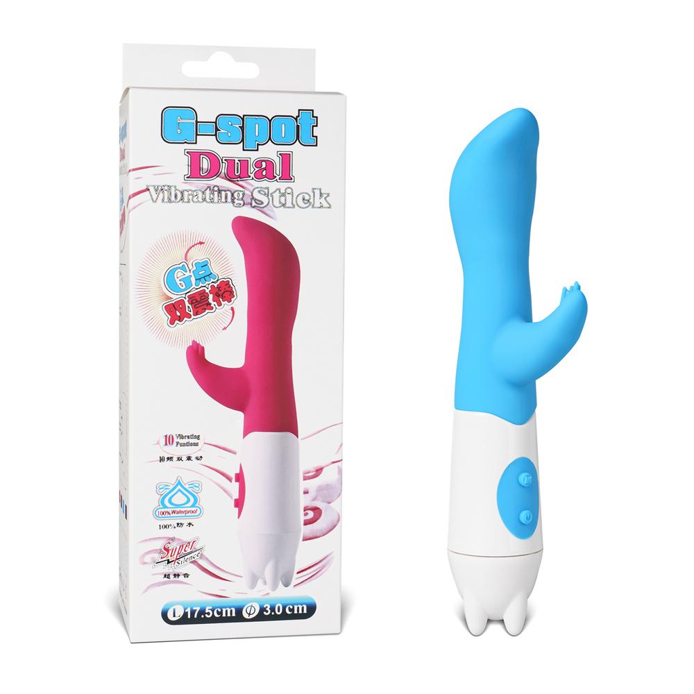 10 Models Blue Color Silicone G-Spot Vibrator