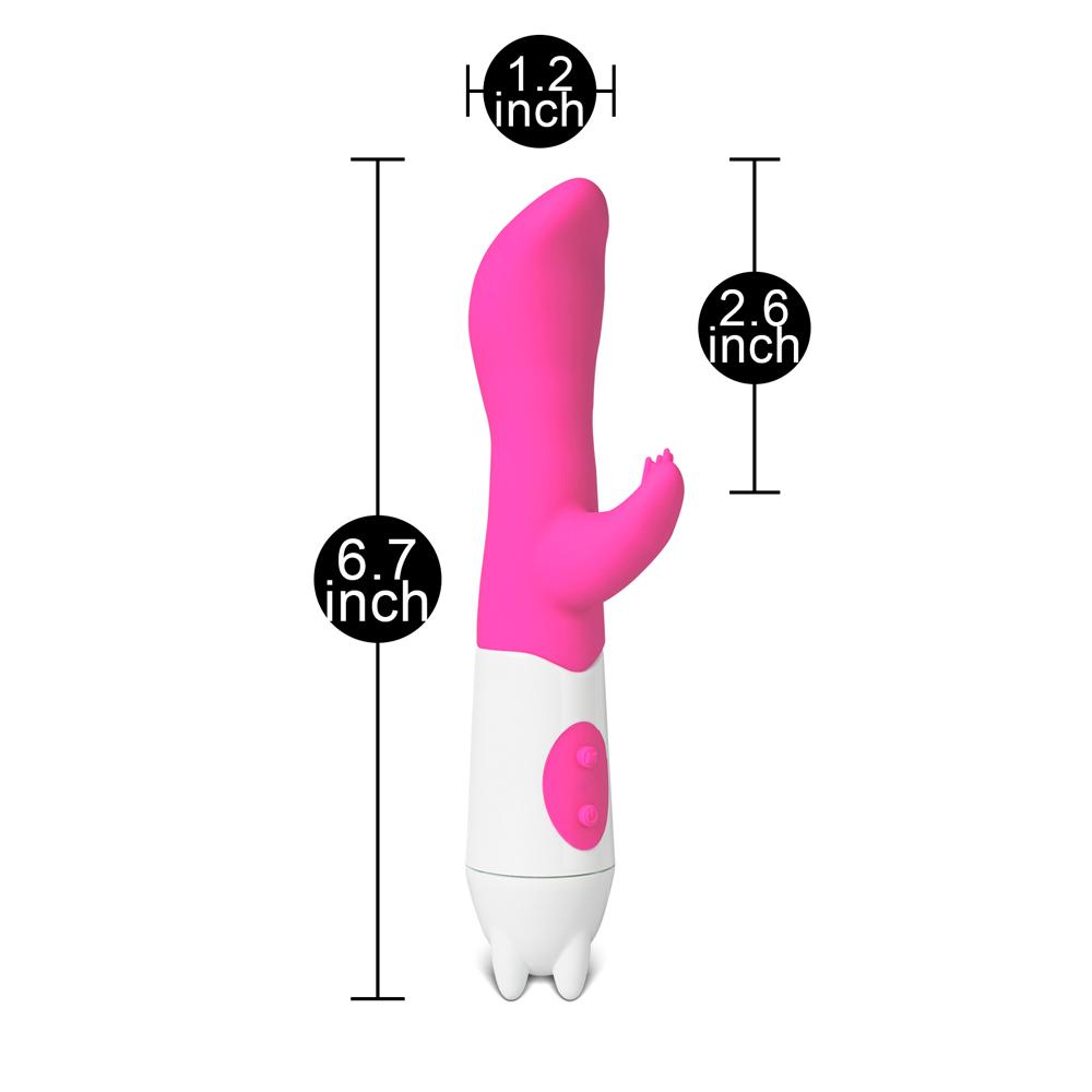 10 Models Magenta Color Silicone G-Spot Vibrator