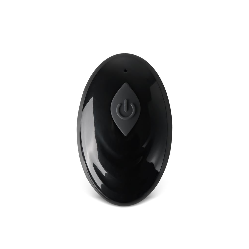 10-Speed Black Vibrating Cock Ring with Remote Control, Waterproof, USB Rechargeable