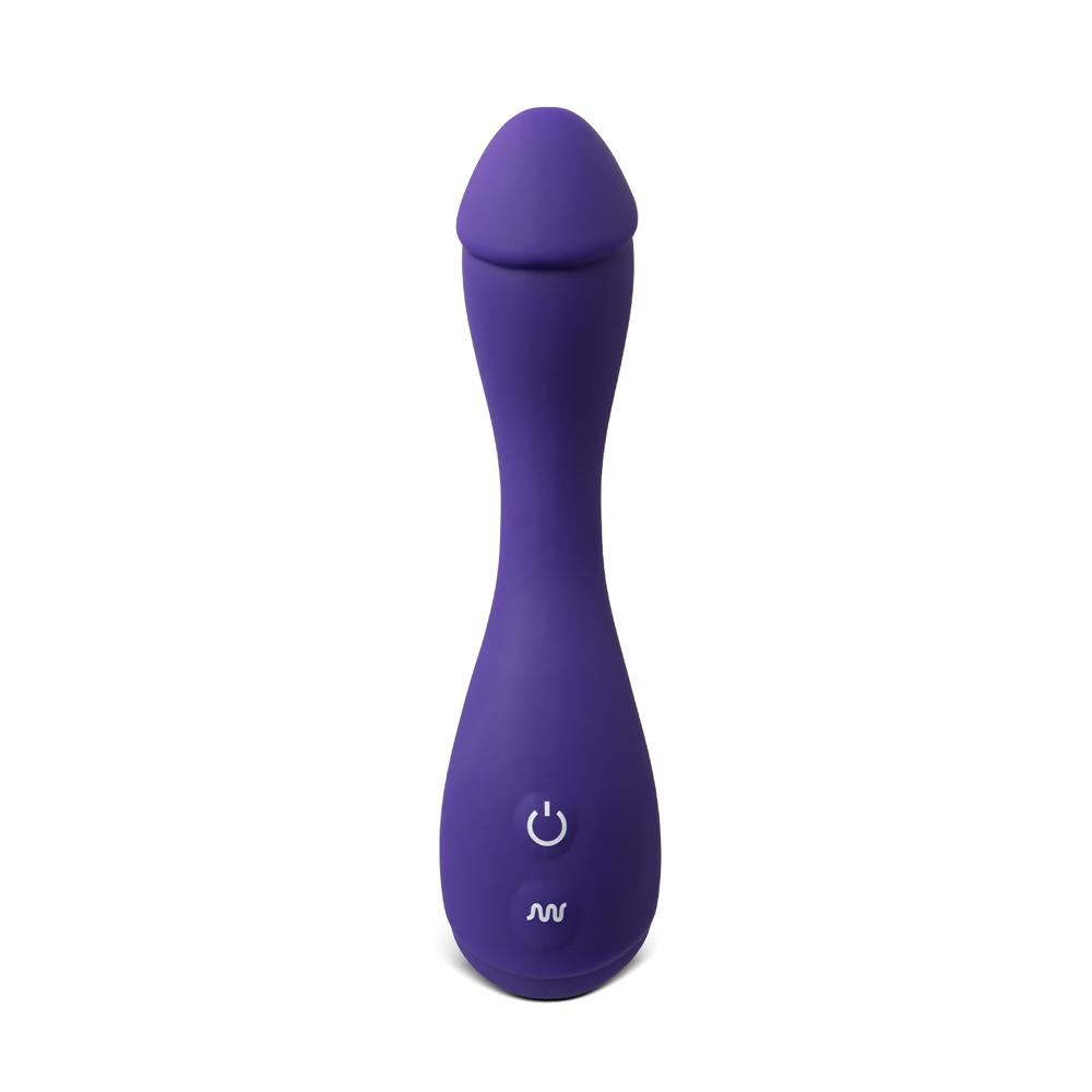 10-Speed Flexible Purple Silicone Realistic Dildo Vibrator