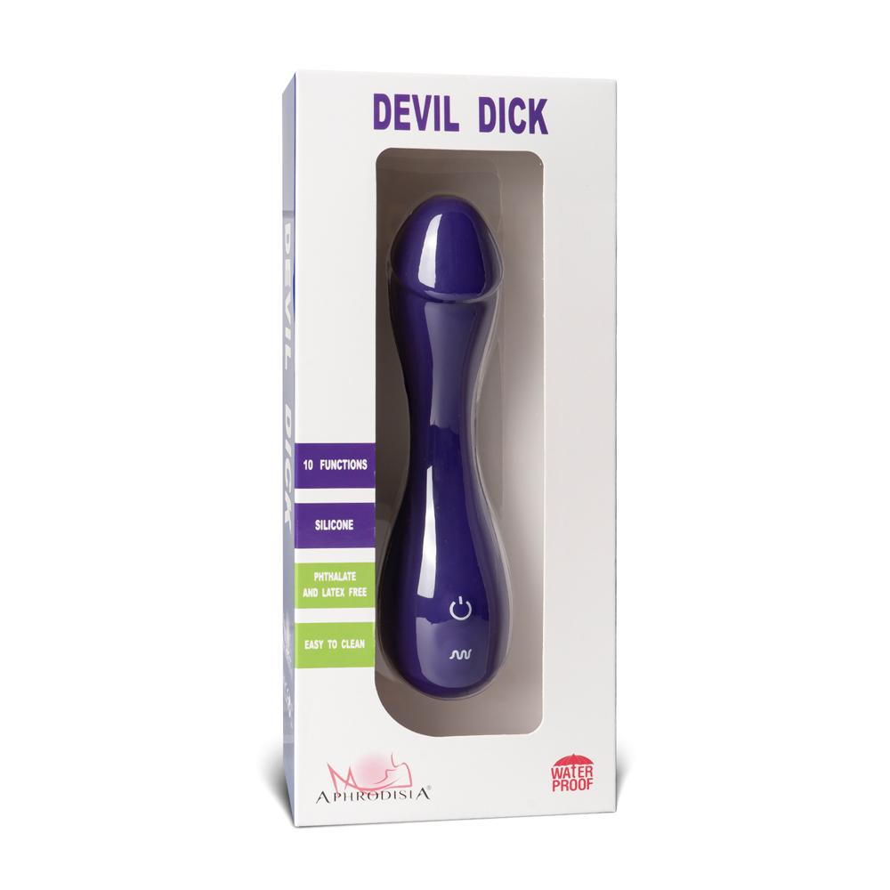 10-Speed Flexible Purple Silicone Realistic Dildo Vibrator