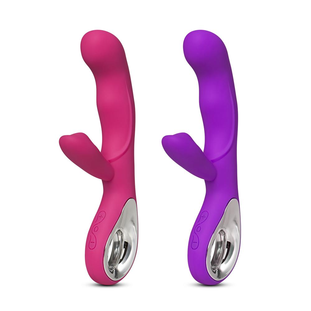 10-Speed Magenta Rechargeable Silicone Vibrator