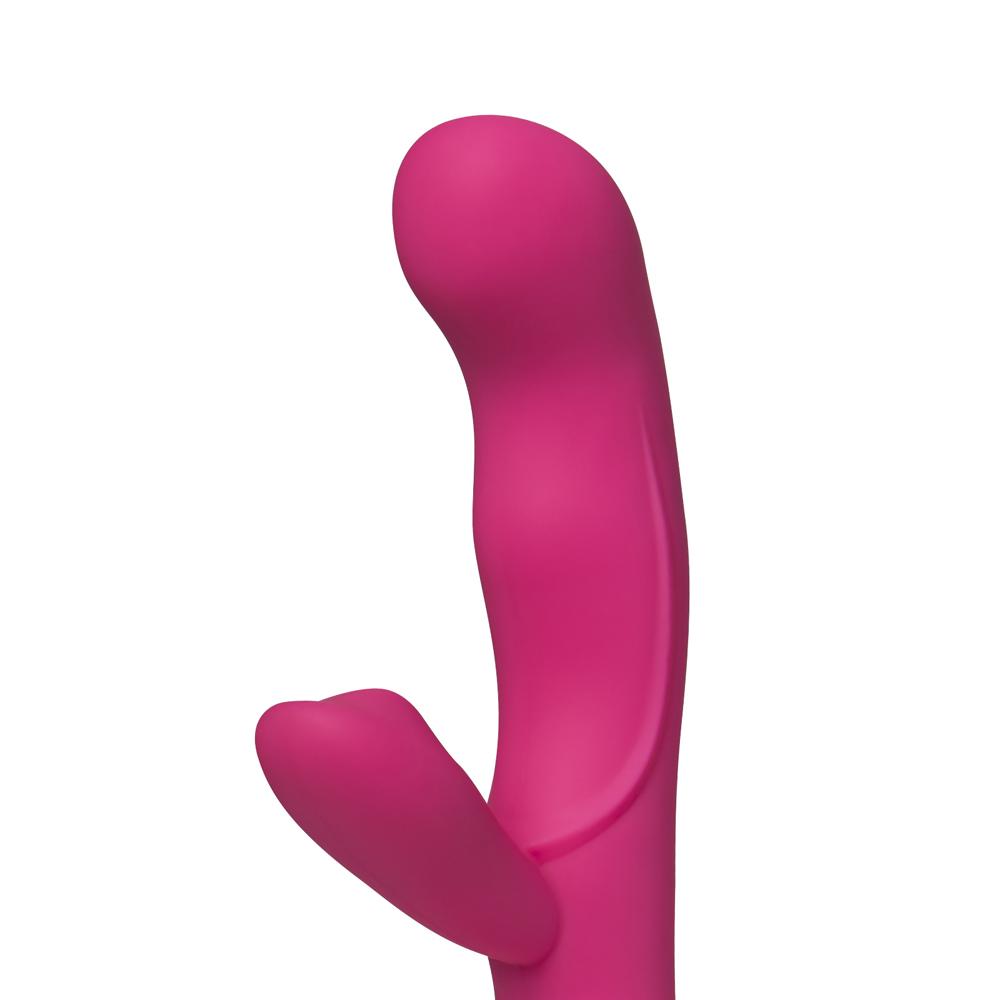 10-Speed Magenta Rechargeable Silicone Vibrator