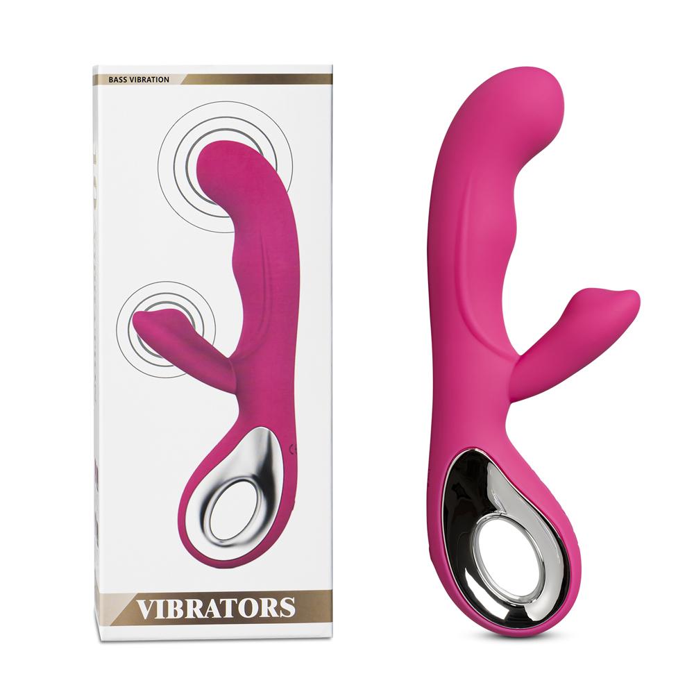 10-Speed Magenta Rechargeable Silicone Vibrator