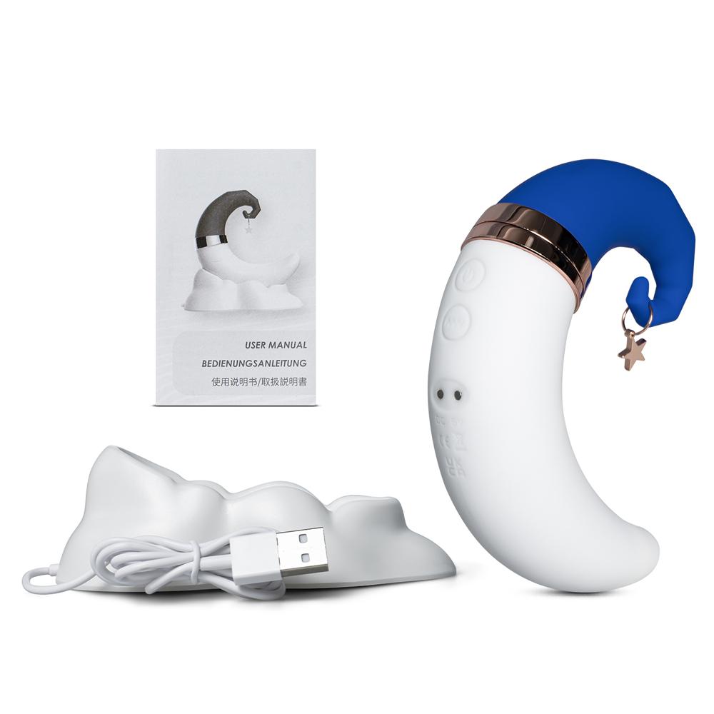 10-Speed Moon Vibrator with Clitoral Sucking Function