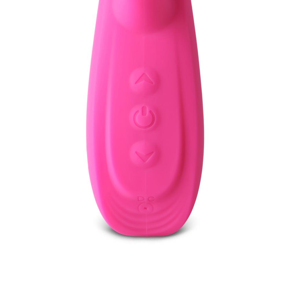 10-Speed Pink Color Silicone Rabbit Vibrator