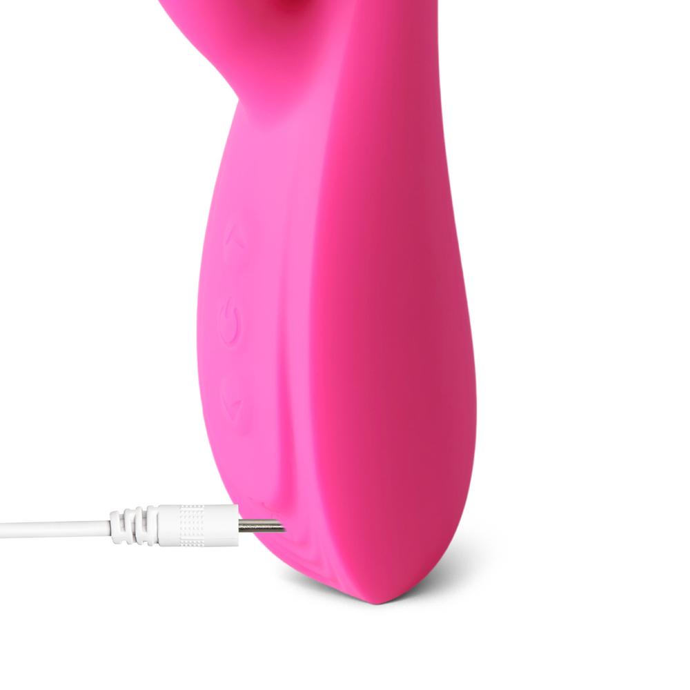 10-Speed Pink Color Silicone Rabbit Vibrator