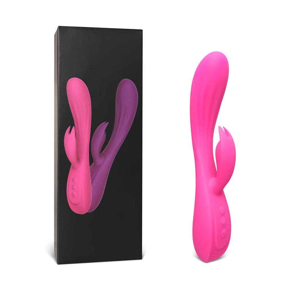 10-Speed Pink Color Silicone Rabbit Vibrator