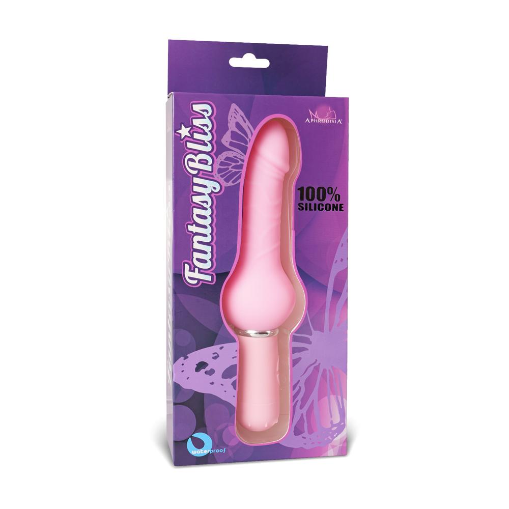 10-Speed Pink Silicone Realistic Dildo Vibrator