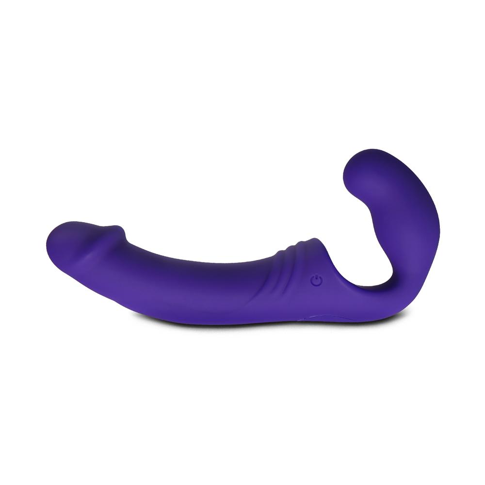 10-Speed Purple Color Rechargeable Silicone Double Ended Penis Vibrator ( 2 Vibrators )