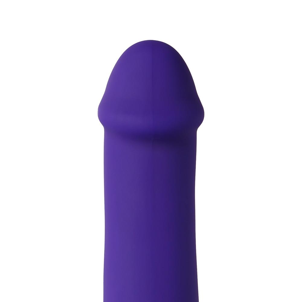 10-Speed Purple Color Rechargeable Silicone Double Ended Penis Vibrator ( 2 Vibrators )