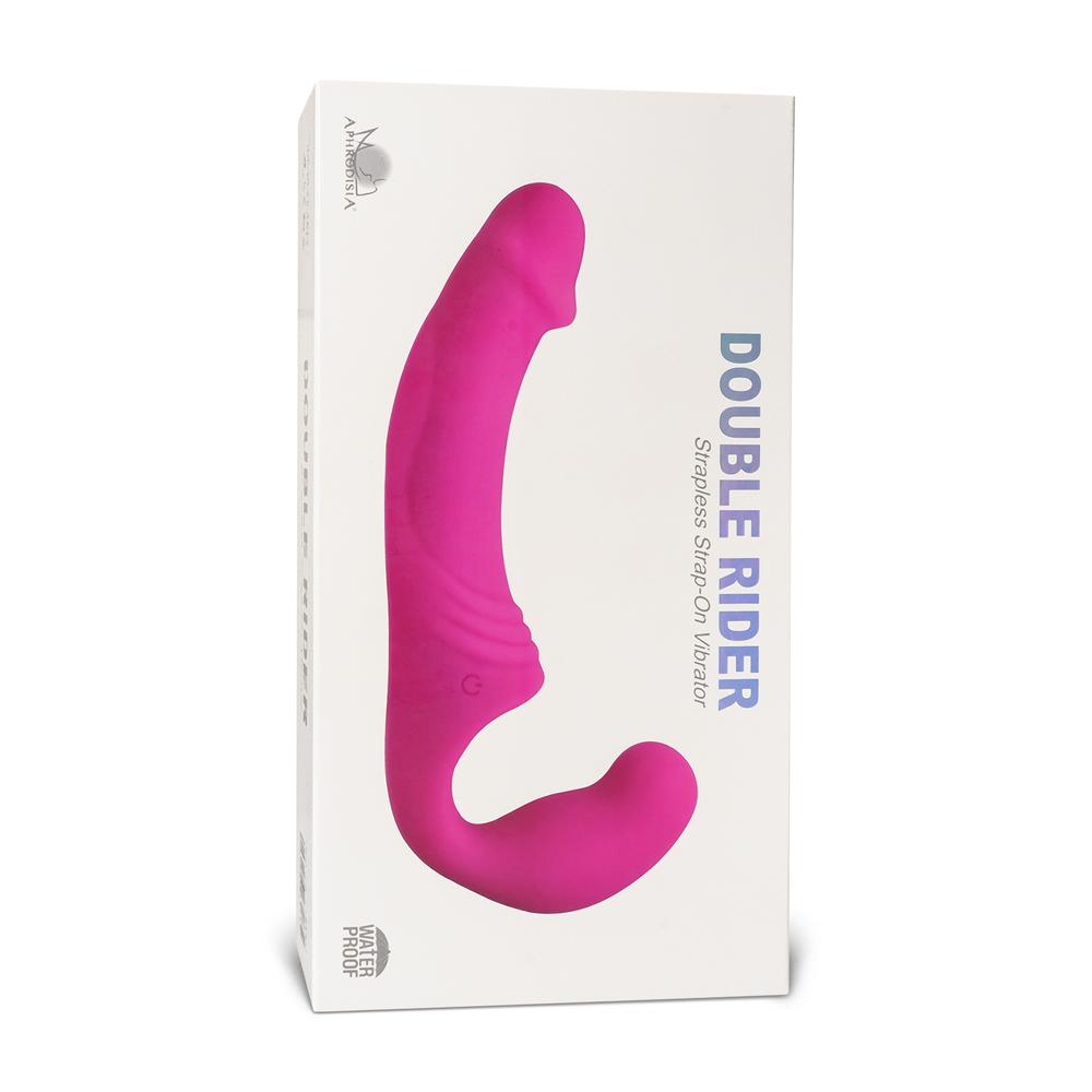 10-Speed Purple Color Rechargeable Silicone Double Ended Penis Vibrator ( 2 Vibrators )