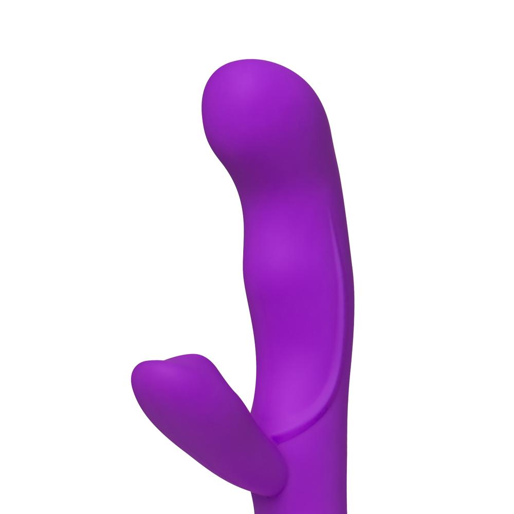 10-Speed Purple Color Rechargeable Silicone Vibrator