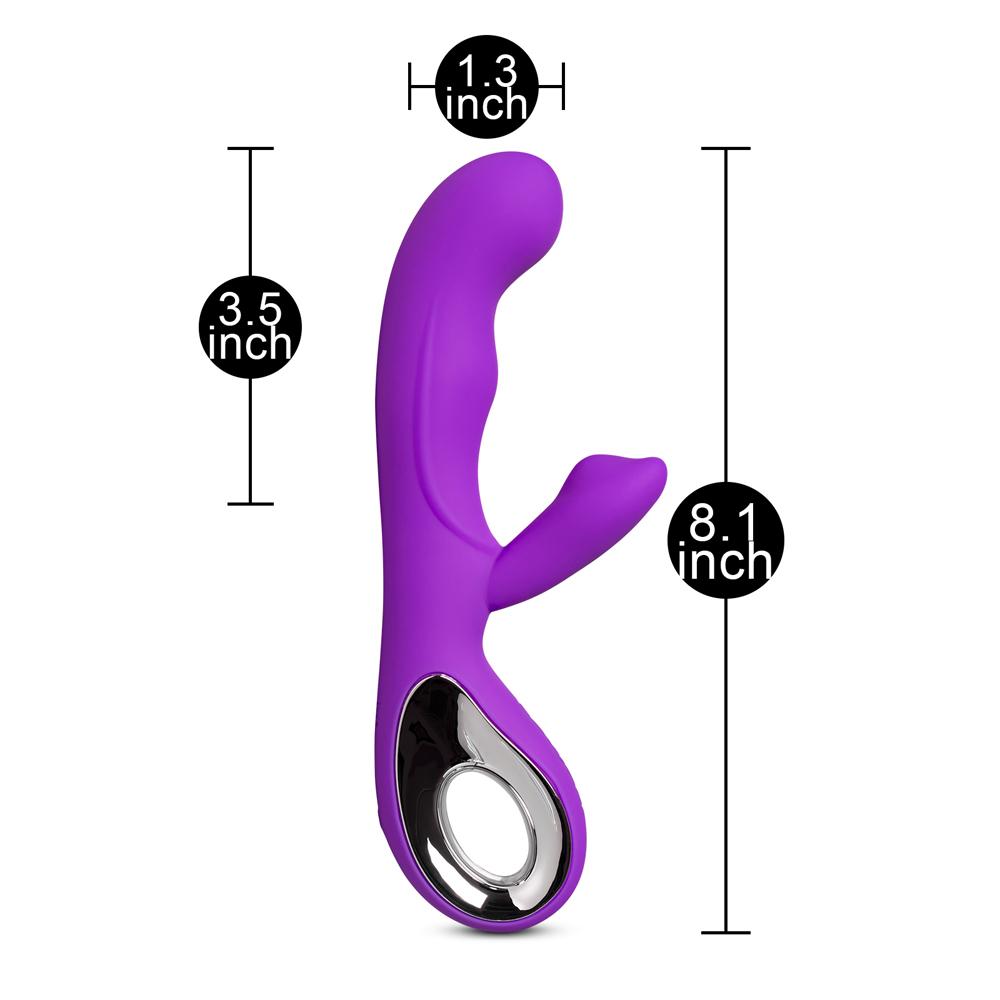 10-Speed Purple Color Rechargeable Silicone Vibrator