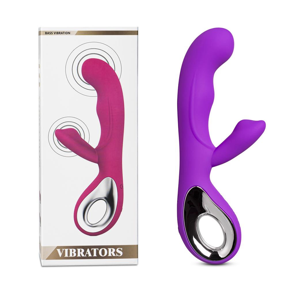 10-Speed Purple Color Rechargeable Silicone Vibrator