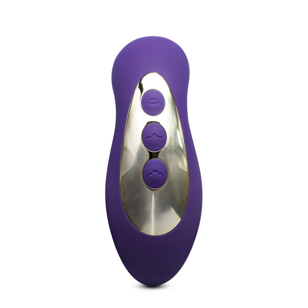 10-Speed Purple Color Silicone Clitoral and G-Spot Vibrator ( 3 Functions in 1 Sex Toy )