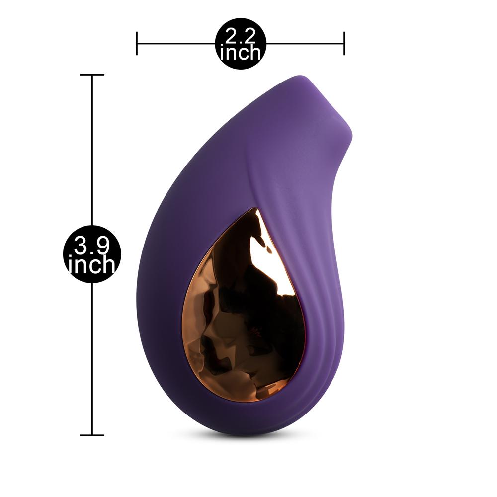 10-Speed Purple Color Silicone Clitoral Massager