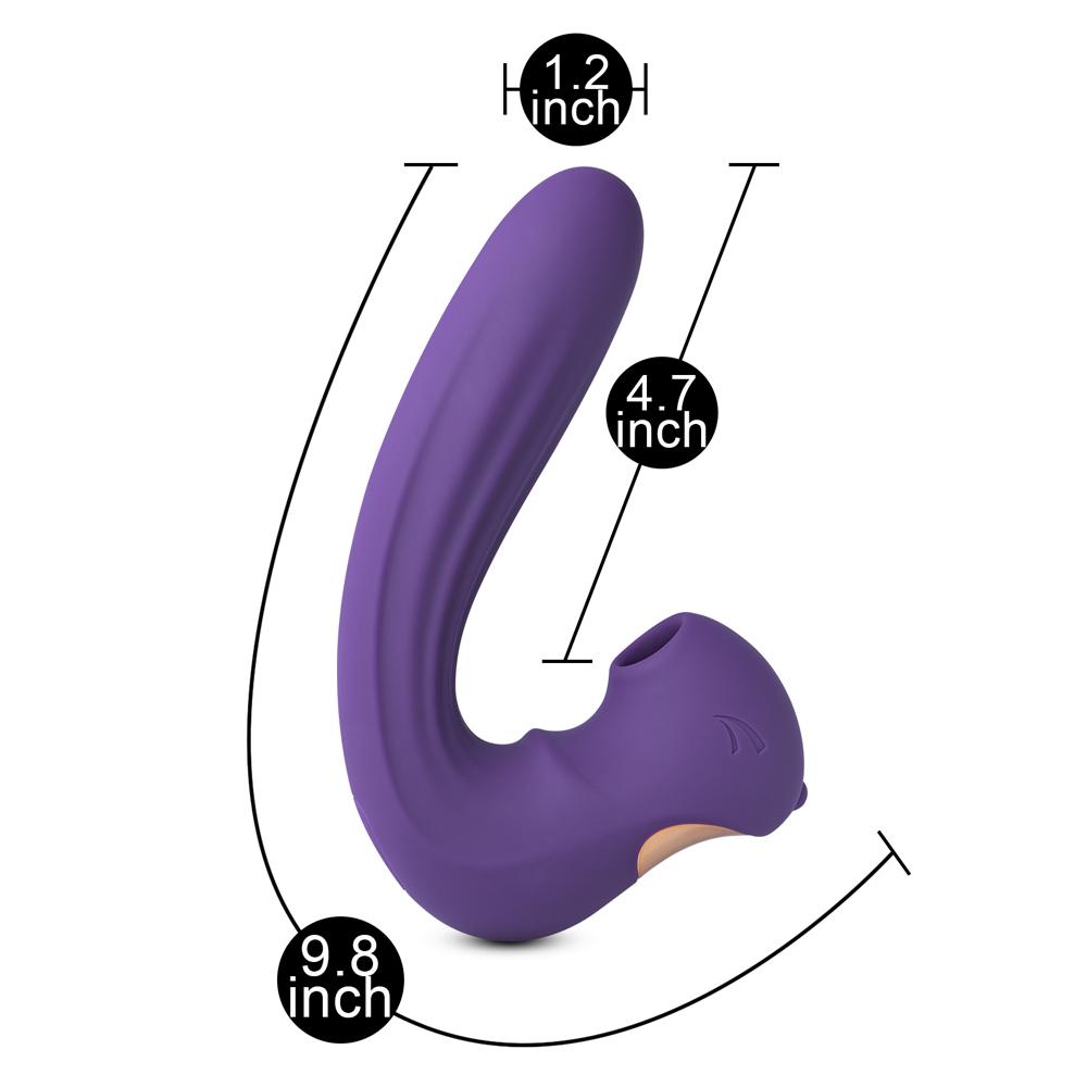 10-Speed Purple Color Silicone Clitoral Squirrel Vibrator