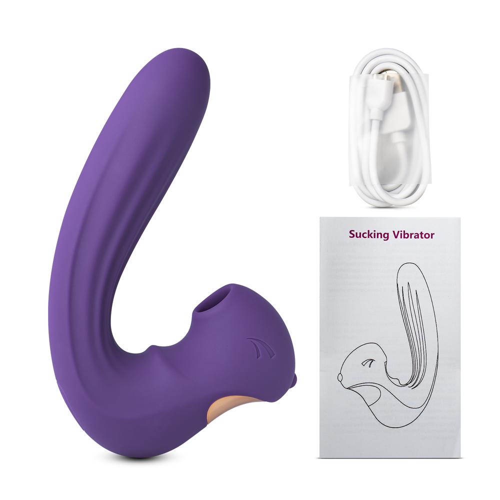 10-Speed Purple Color Silicone Clitoral Squirrel Vibrator