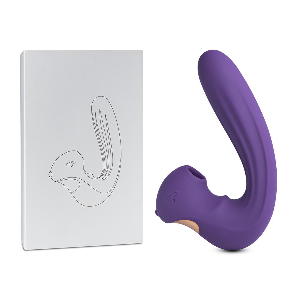 10-Speed Purple Color Silicone Clitoral Squirrel Vibrator