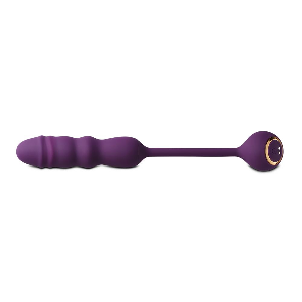 10-Speed Purple Color Silicone Thrusting Vibrator